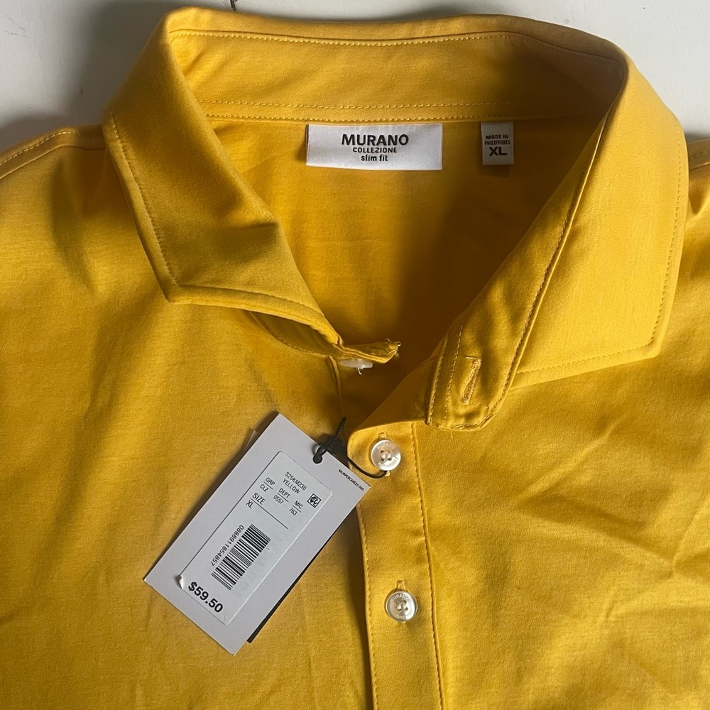 Muranos Men Yellow Shirt
